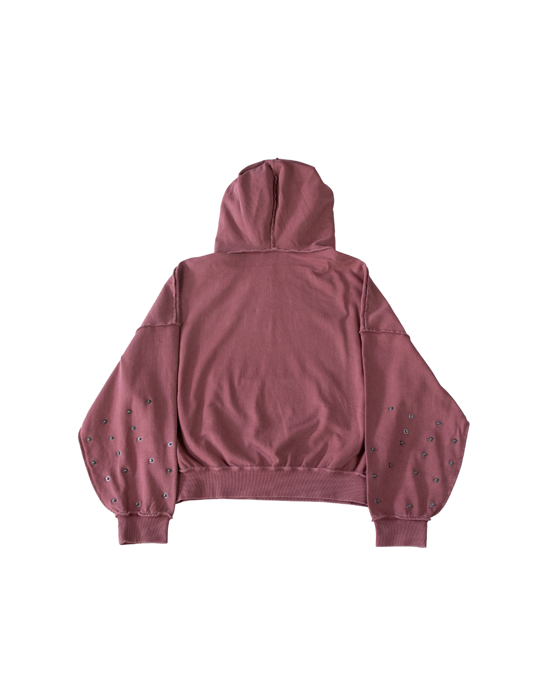 BUTTON HOODIE - RED - S (SAMPLE)