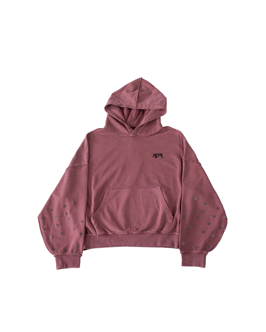 BUTTON HOODIE - RED - XL (SAMPLE)