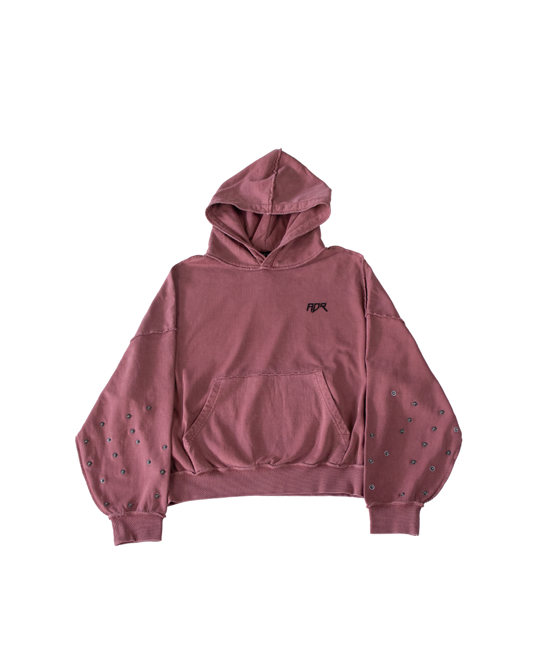 BUTTON HOODIE - RED - XXL (SAMPLE)