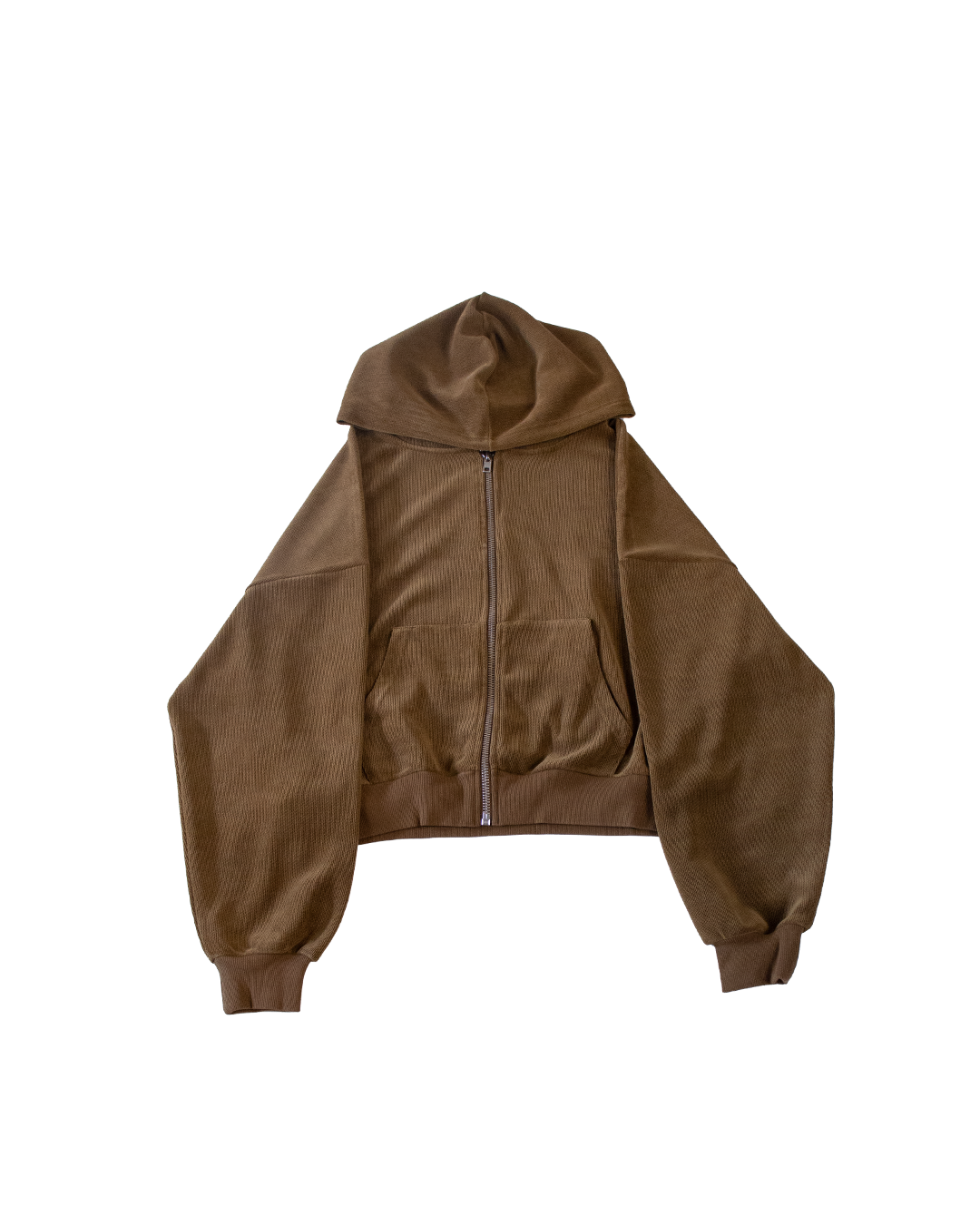 LANIK ZIP-HOODIE - KHAKI - XS (SAMPLE)