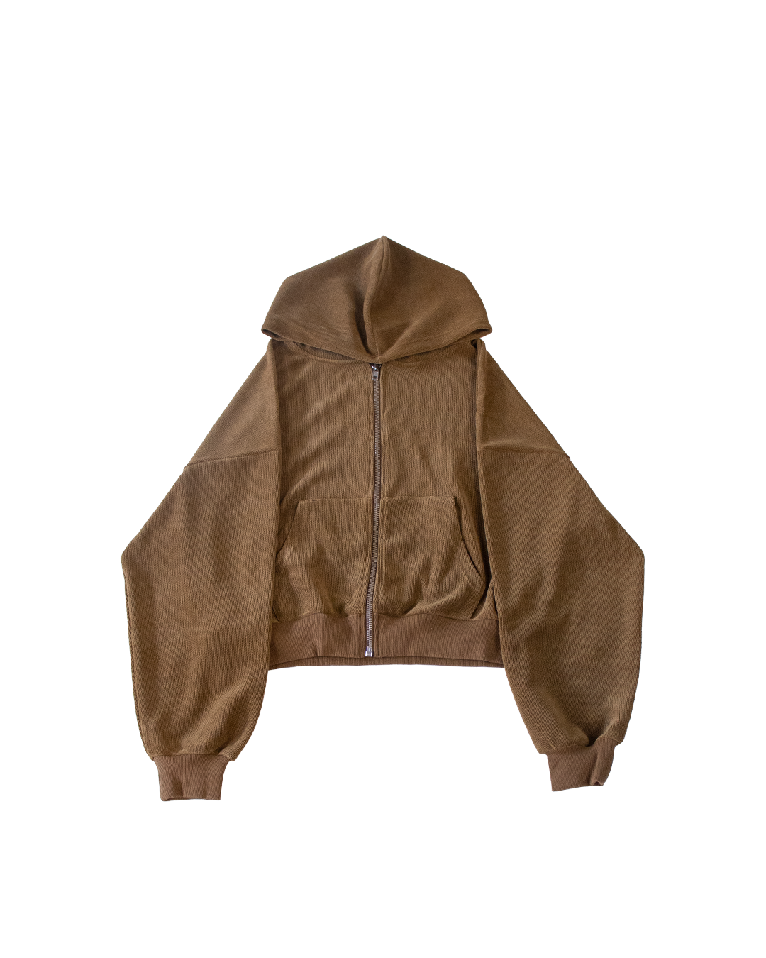 LANIK ZIP-HOODIE - KHAKI - XXL (SAMPLE)