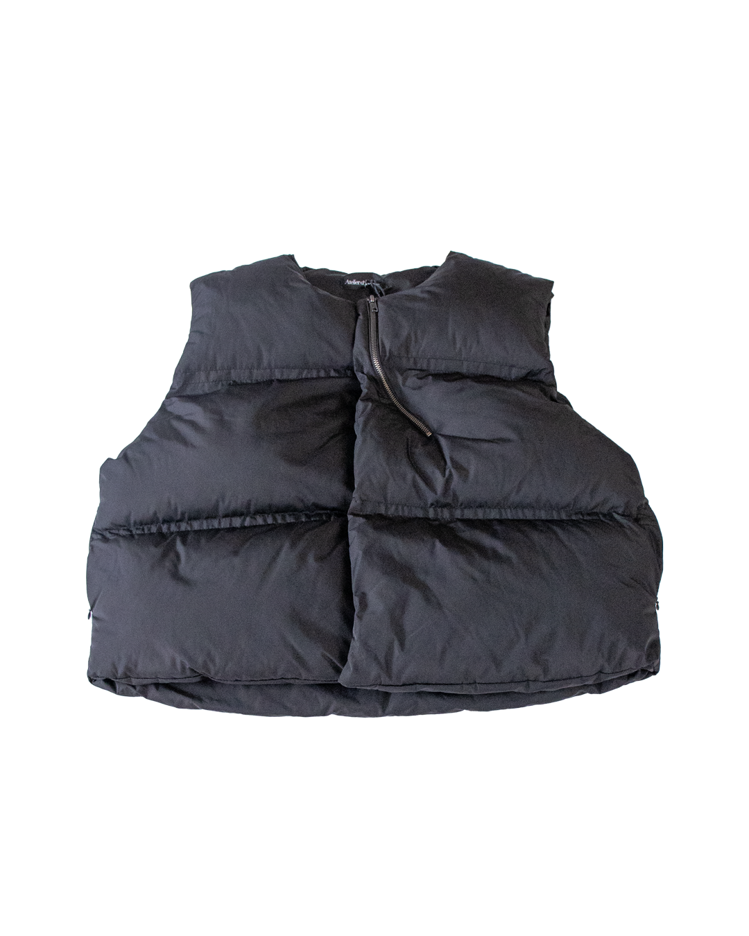 DARK PUFFER VEST - XS (SAMPLE) – ATELIER DE ROUPA