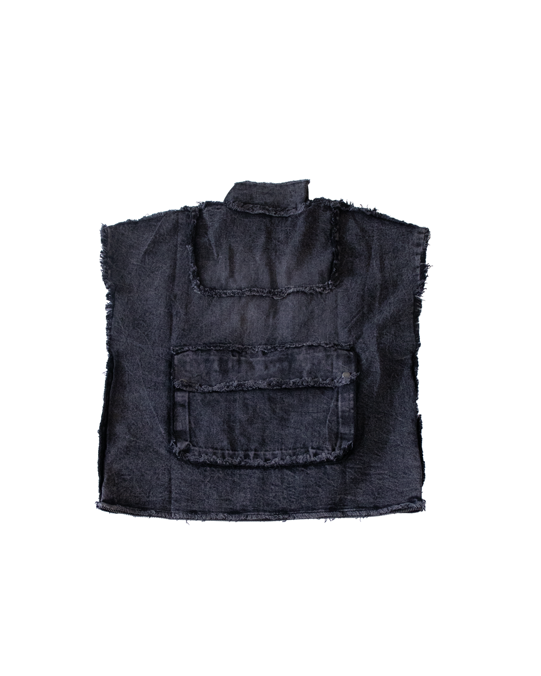 DISTRESSED DENIM VEST - XL (SAMPLE)