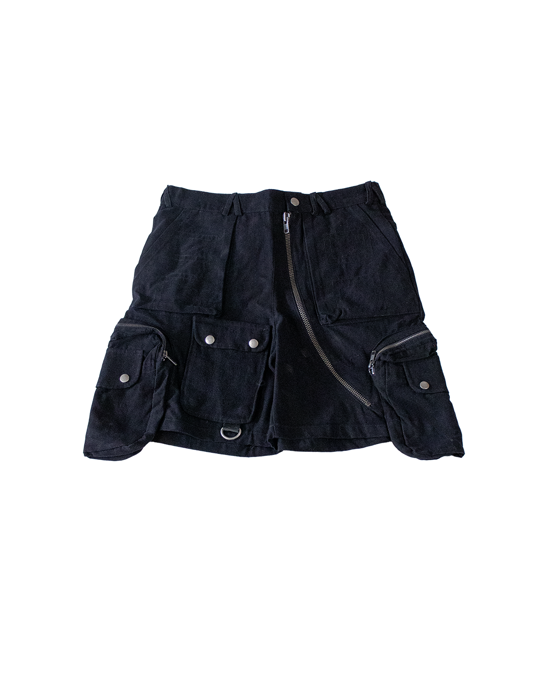 UTILITY CARGO SHORTS - BLACK - S (SAMPLE)