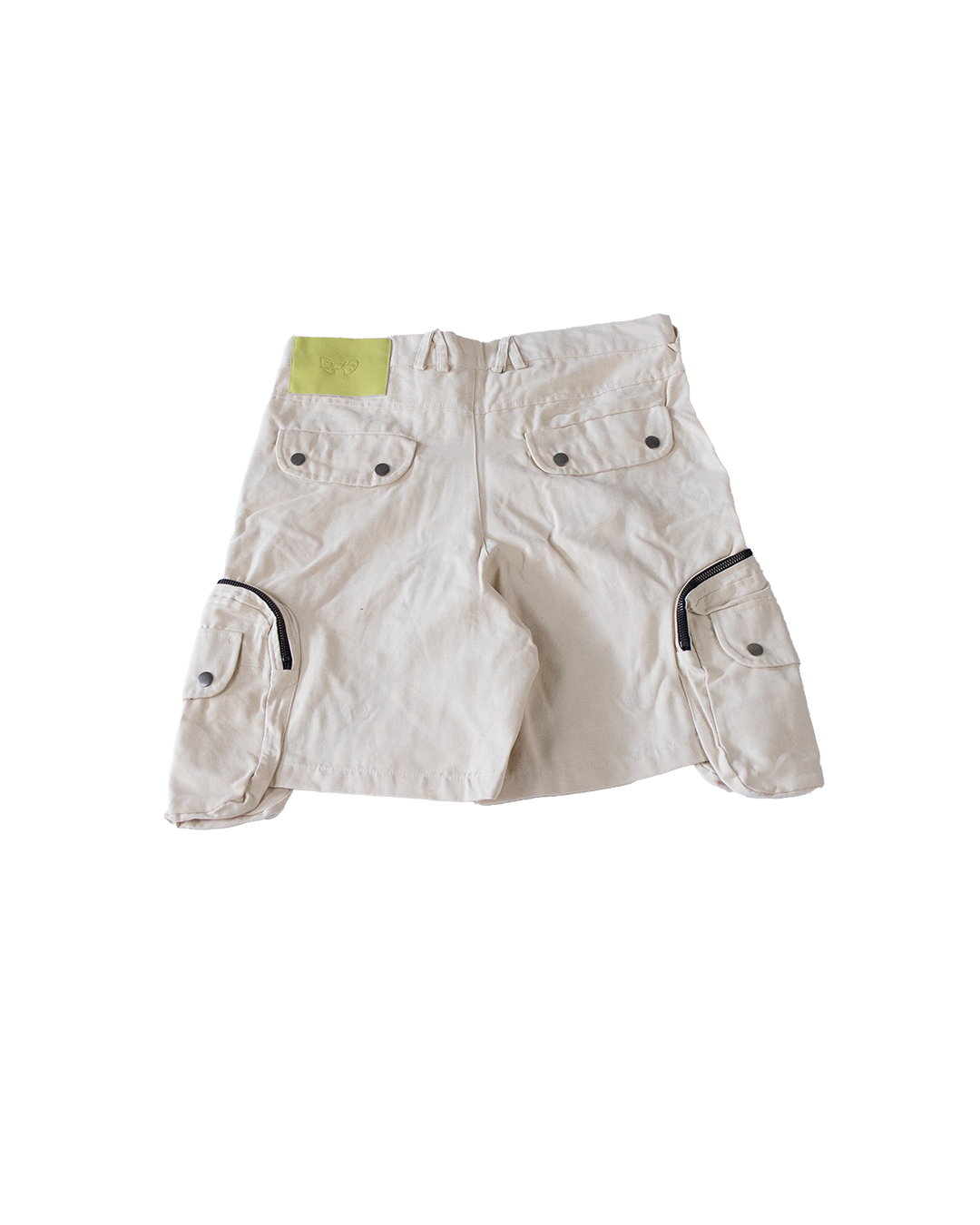 UTILITY CARGO SHORTS - CREME - XS (SAMPLE)