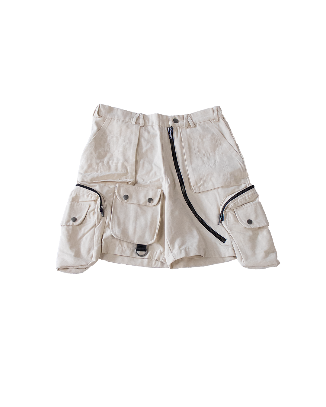 UTILITY CARGO SHORTS - CREME - M (SAMPLE)