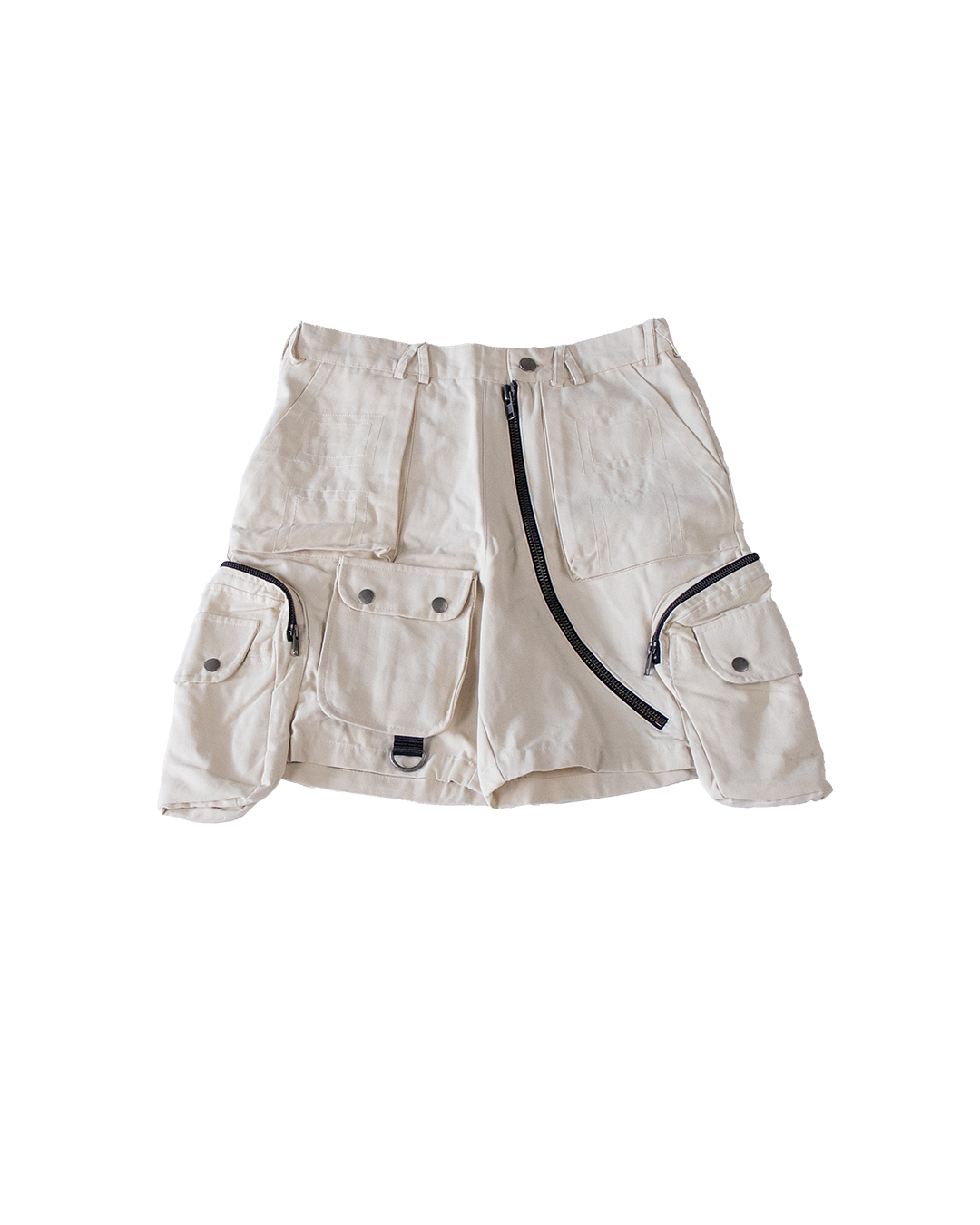 UTILITY CARGO SHORTS - CREME - L (SAMPLE)
