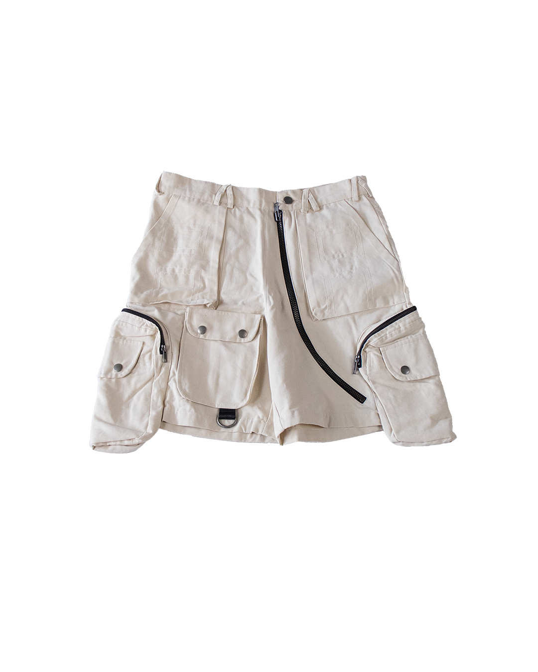UTILITY CARGO SHORTS - CREME - XXL (SAMPLE)