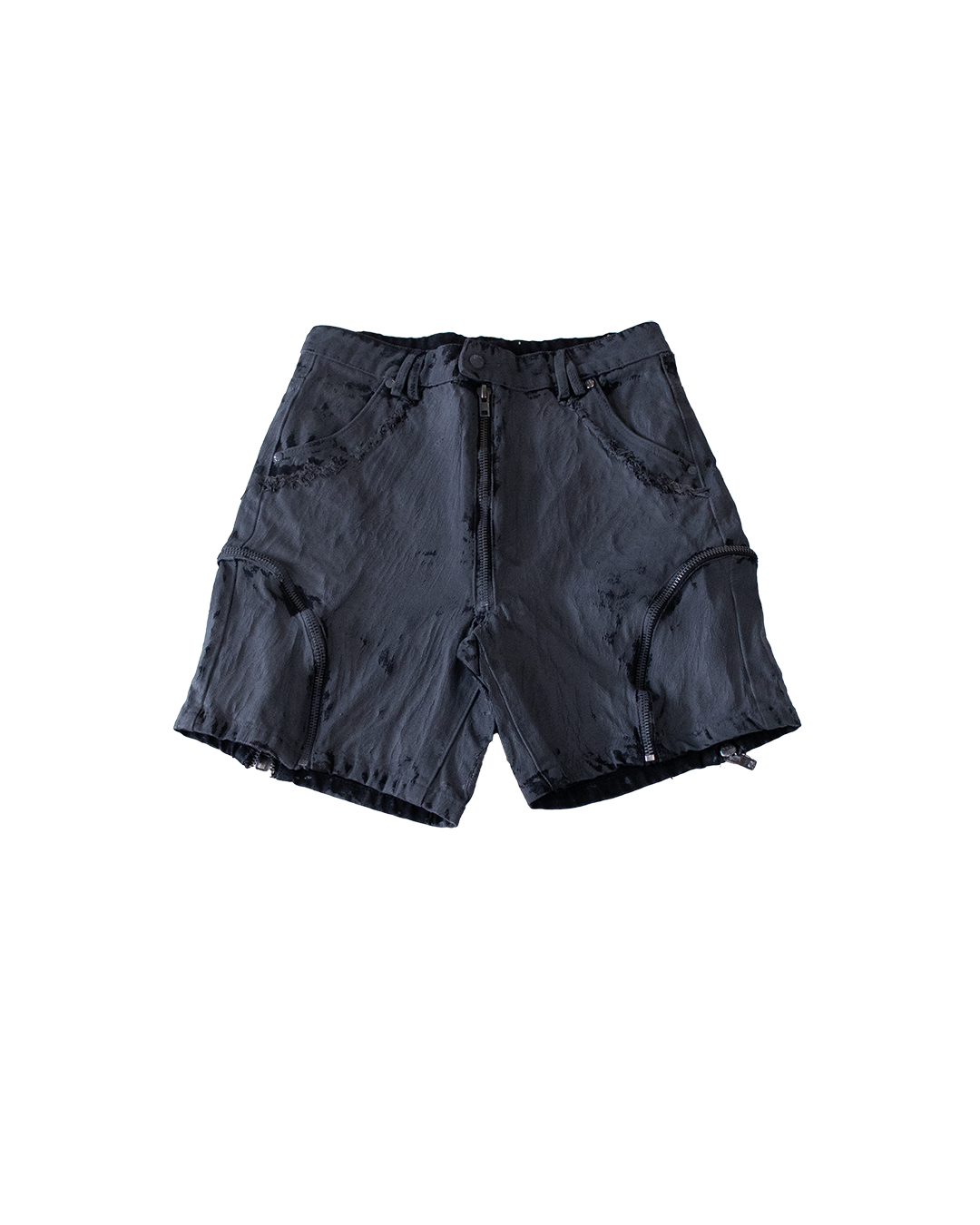 CRACKED DENIM SHORTS - XS (SAMPLE)