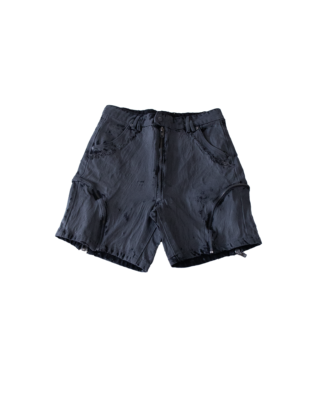 CRACKED DENIM SHORTS - M (SAMPLE)