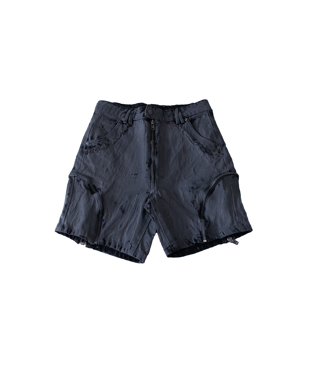 CRACKED DENIM SHORTS - XL (SAMPLE)