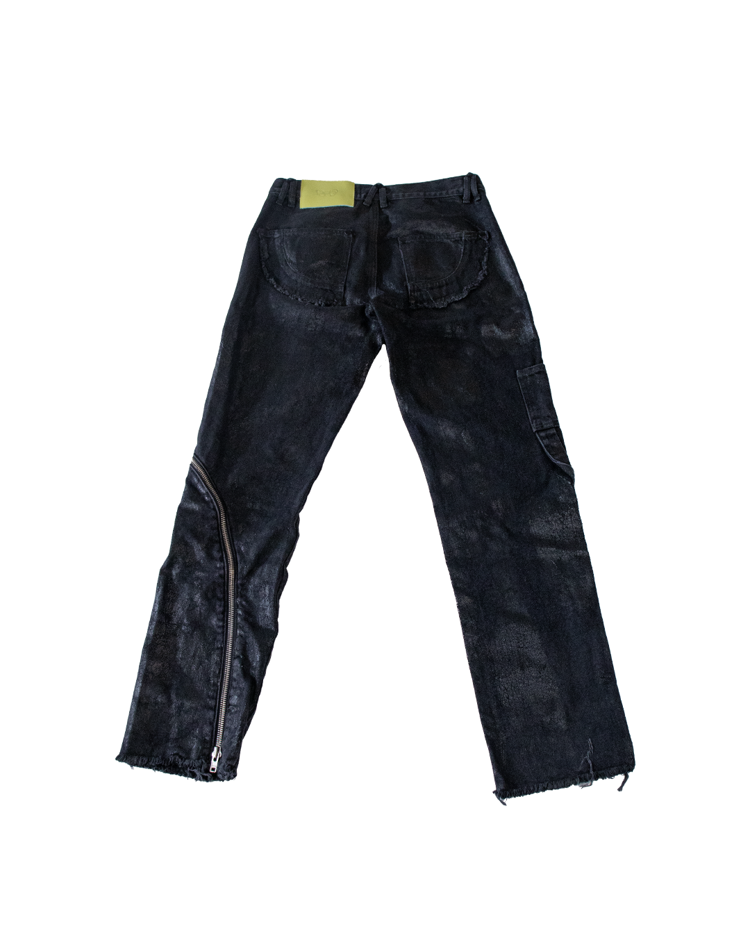 CRACKED DENIM JEANS - XS (SAMPLE)