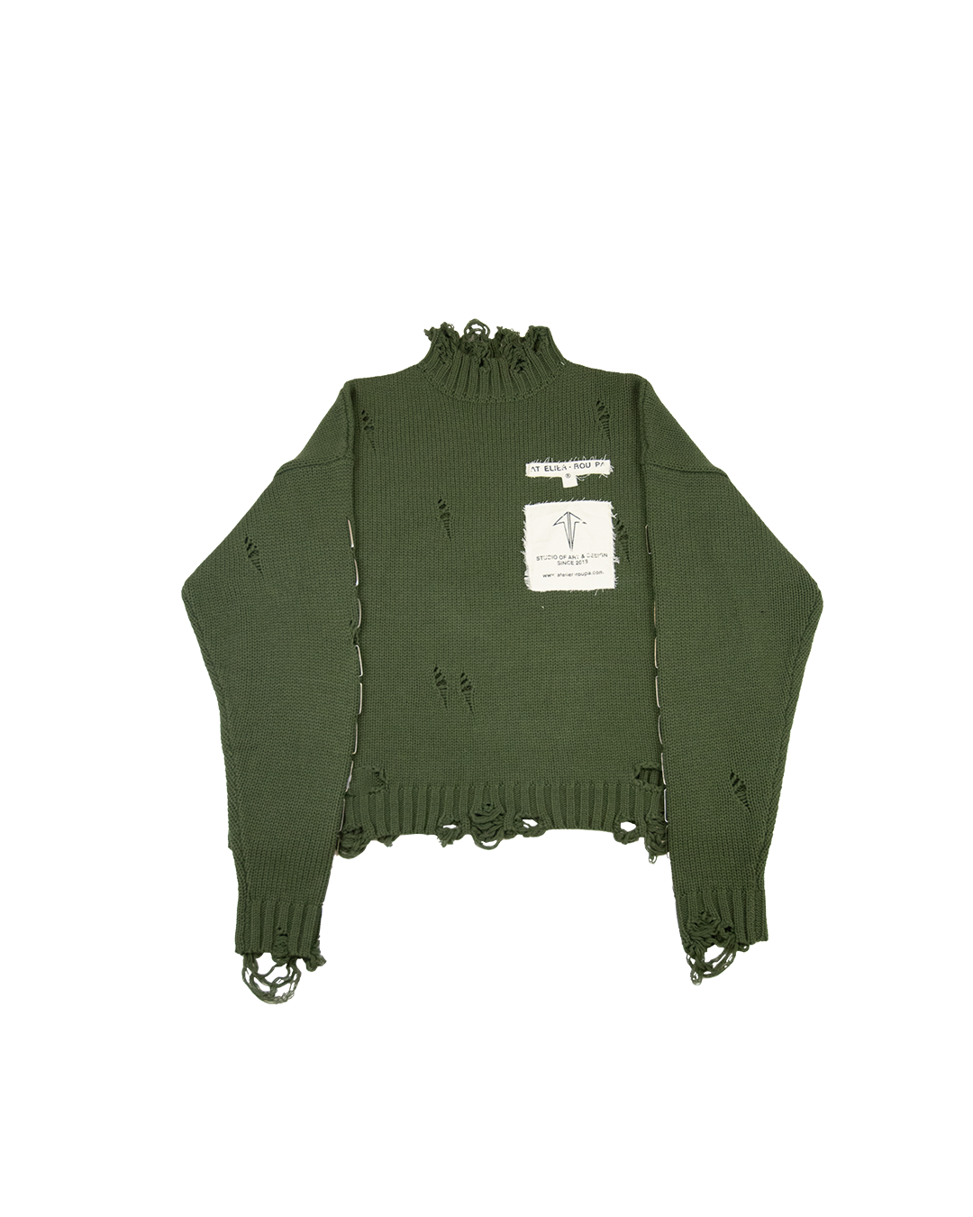 PATCHWORK KNIT SWEATER - XS (SAMPLE)