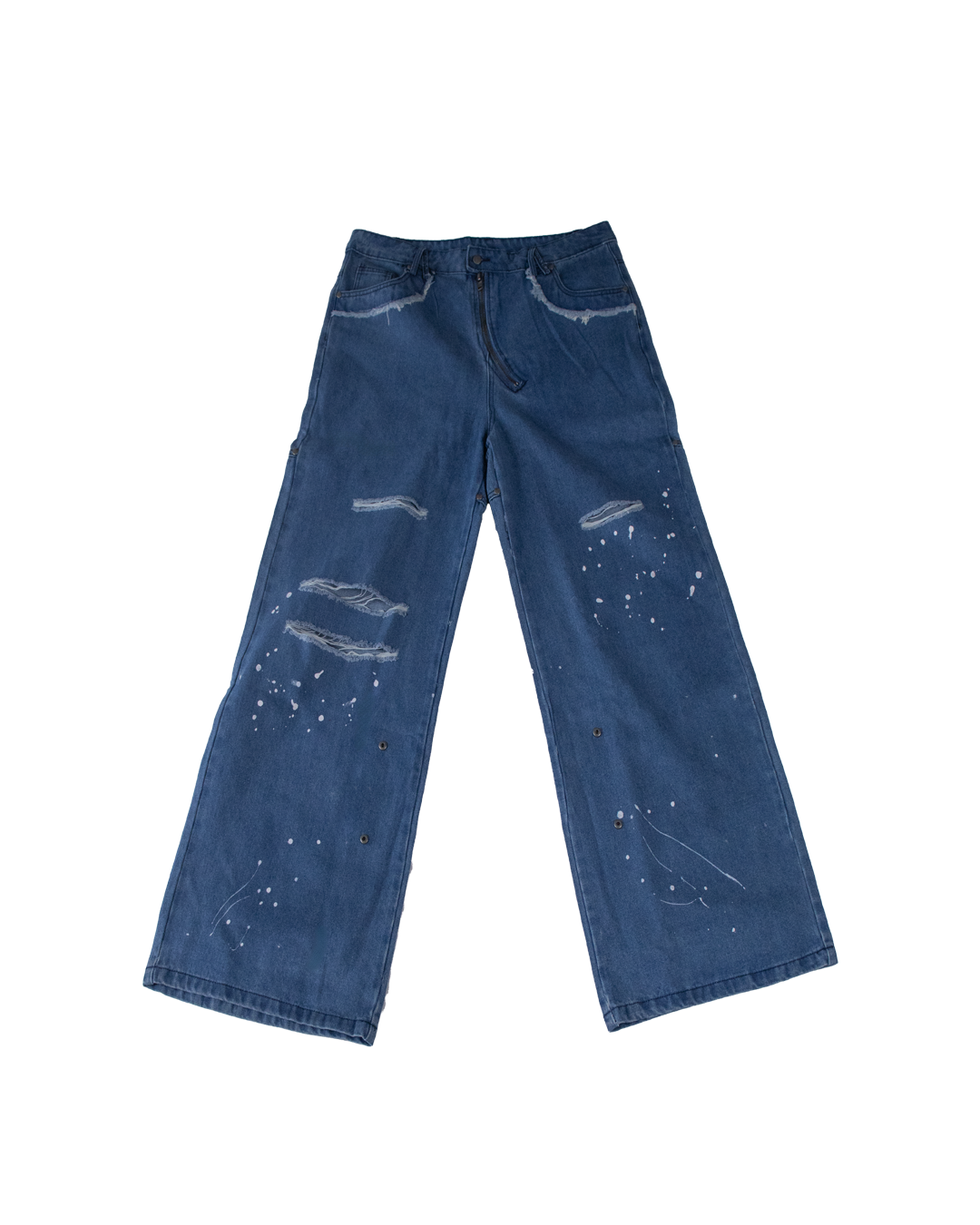 WAXED DENIM JEANS - XS (SAMPLE)