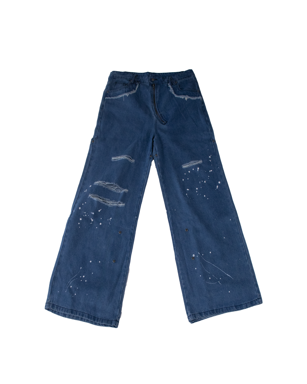 WAXED DENIM JEANS - S (SAMPLE)