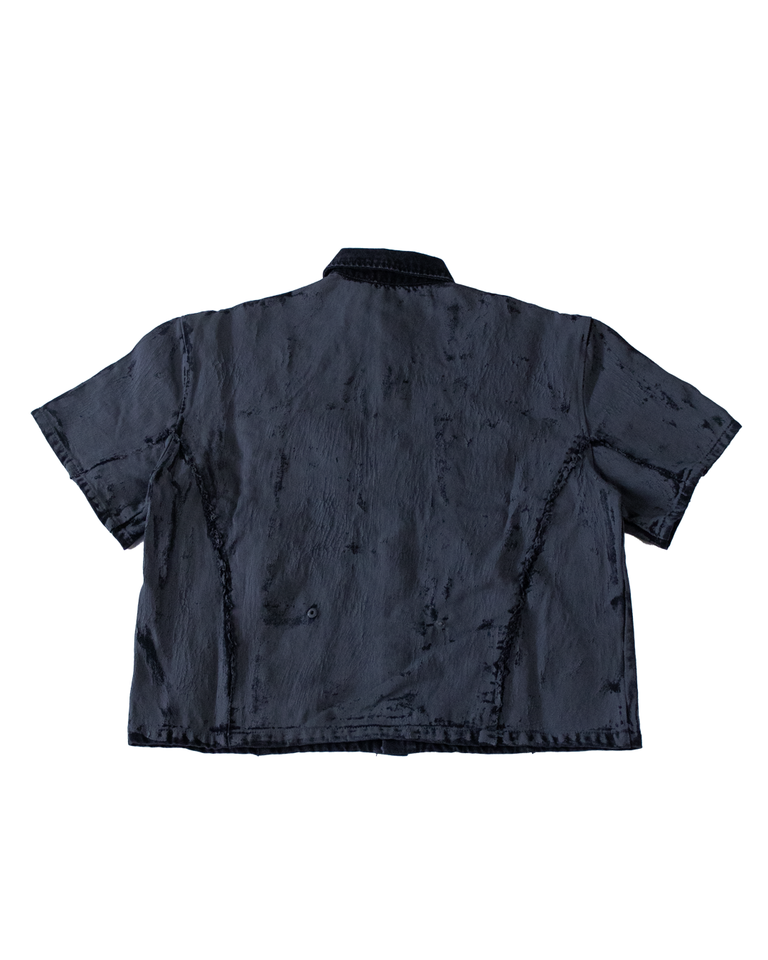 CRACKED DENIM SHIRT - XS (SAMPLE)