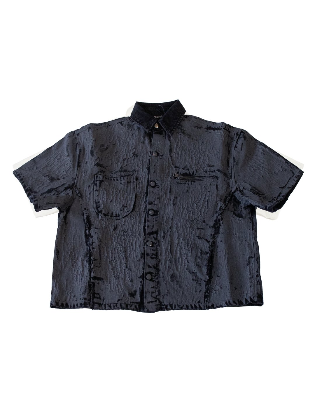 CRACKED DENIM SHIRT - M (SAMPLE)