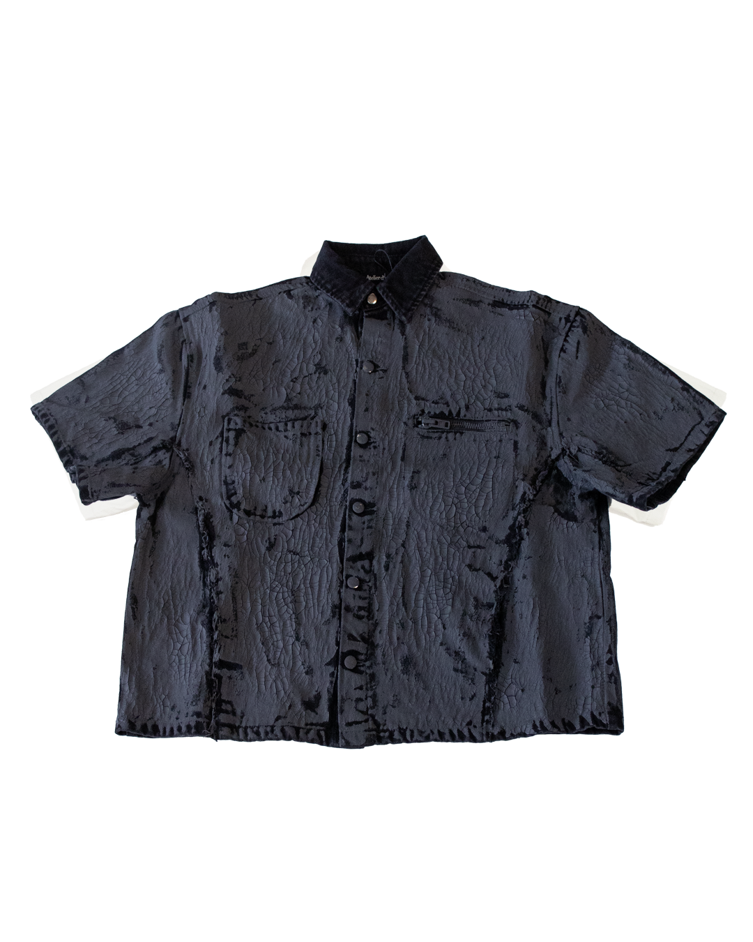 CRACKED DENIM SHIRT - L (SAMPLE)