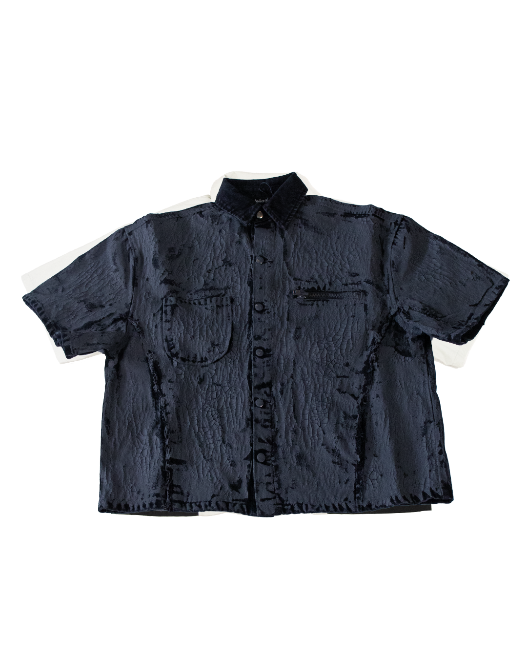 CRACKED DENIM SHIRT - XL (SAMPLE)