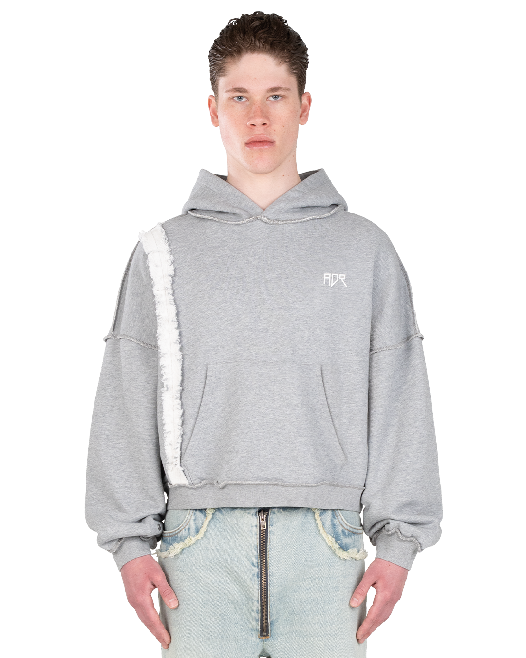 LOGO HOODIE - WASHED GREY