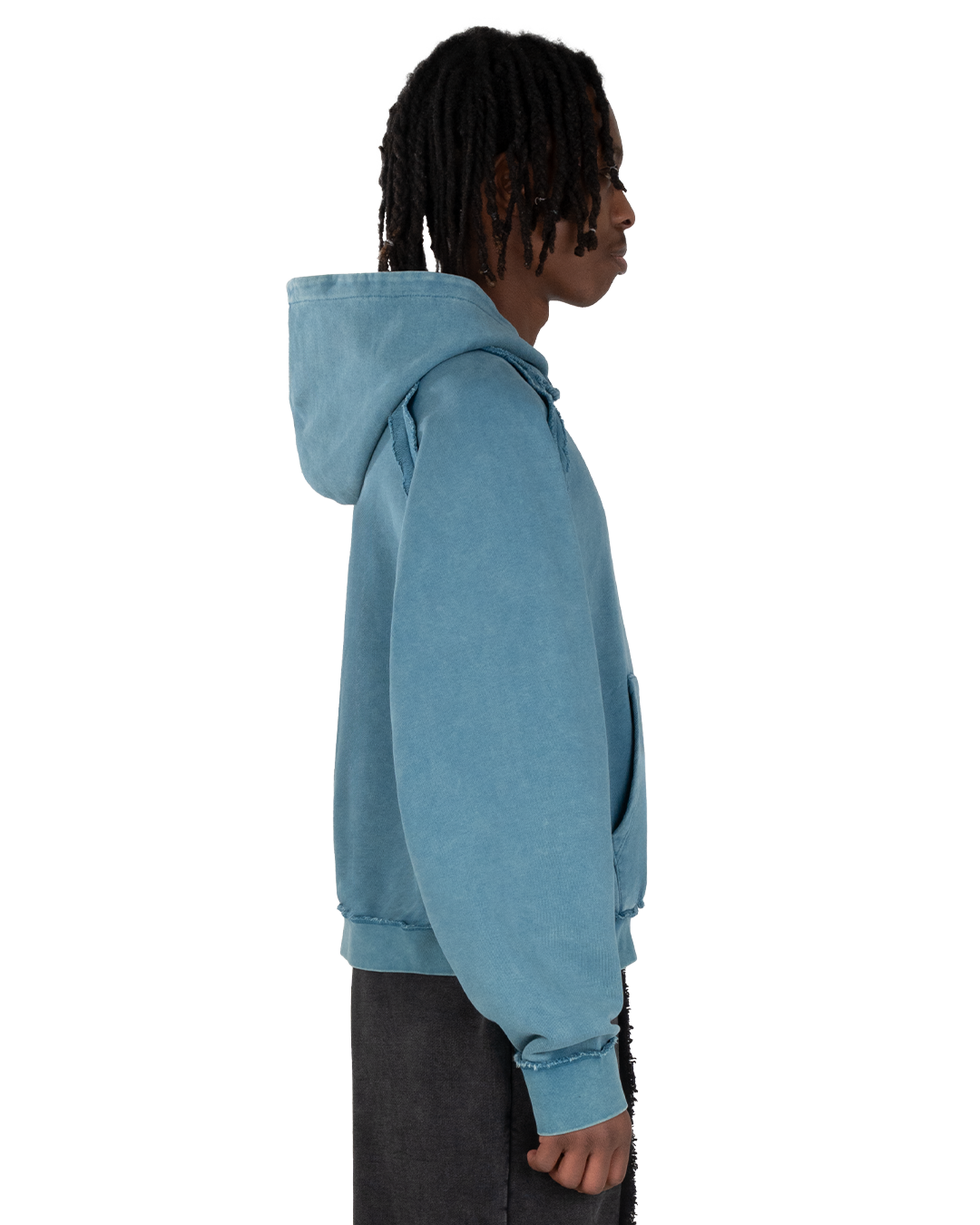RAGLAN HOODIE - BLUE