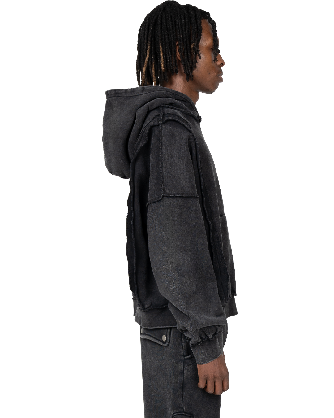 LOGO HOODIE - WASHED BLACK