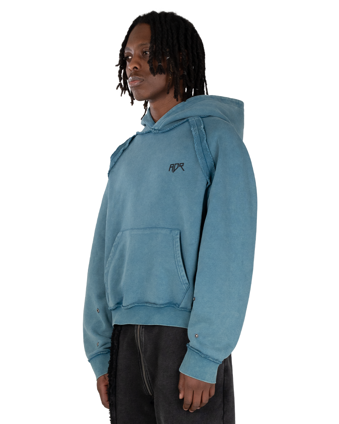 RAGLAN HOODIE - BLUE