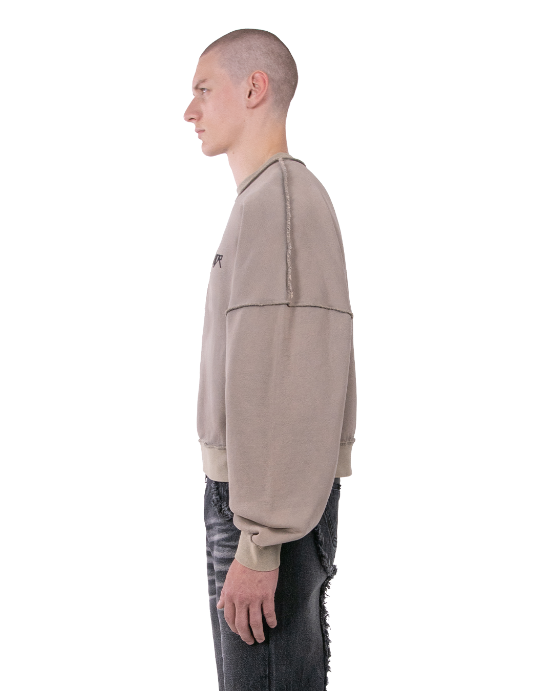 LOGO SWEATER - GREY