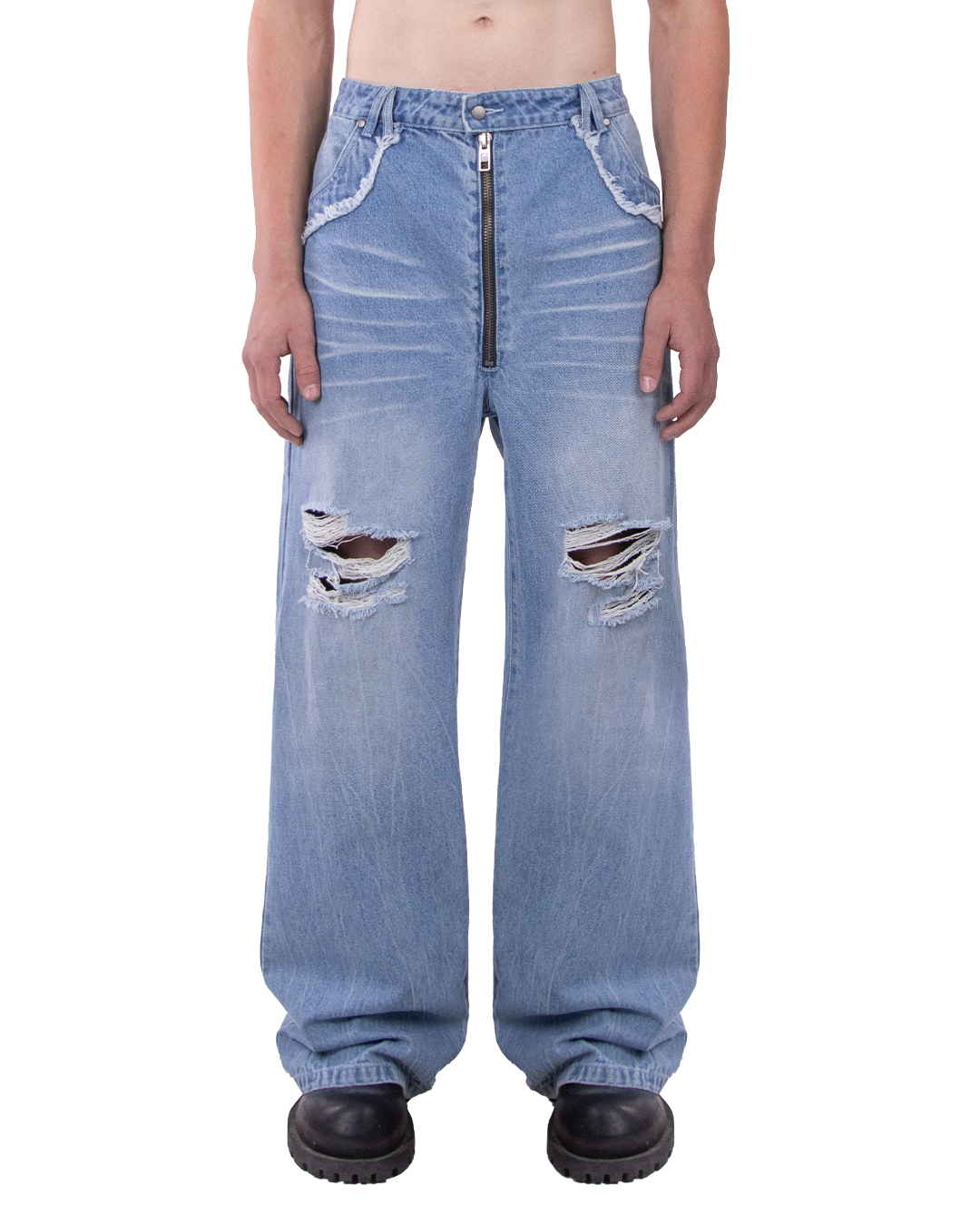 TERRA DENIM JEANS - BLUE RIPPED