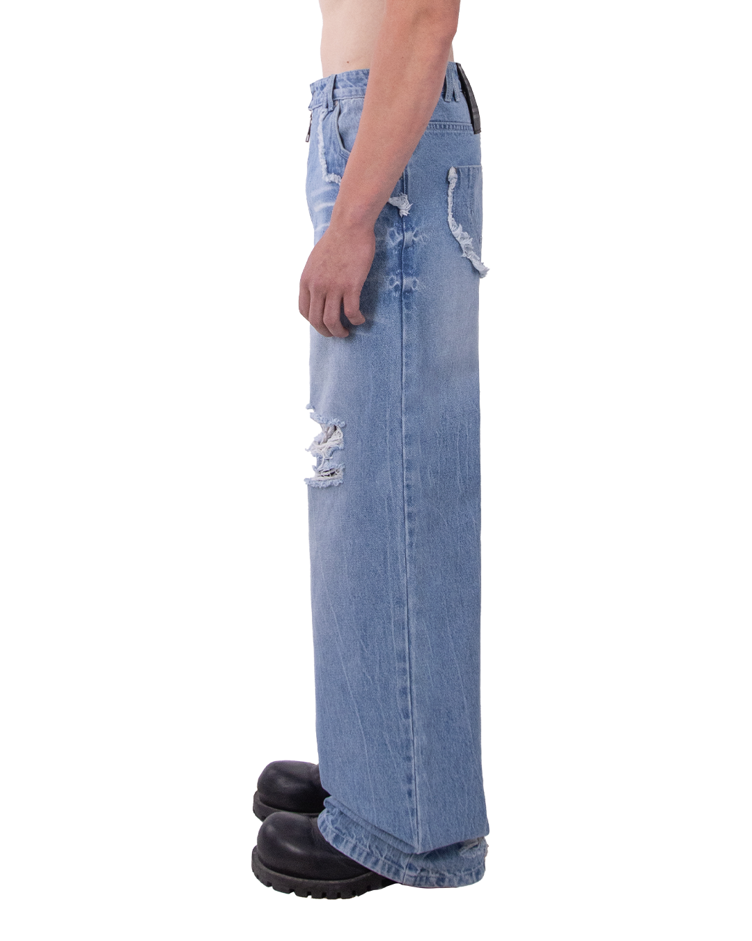 TERRA DENIM JEANS - BLUE RIPPED
