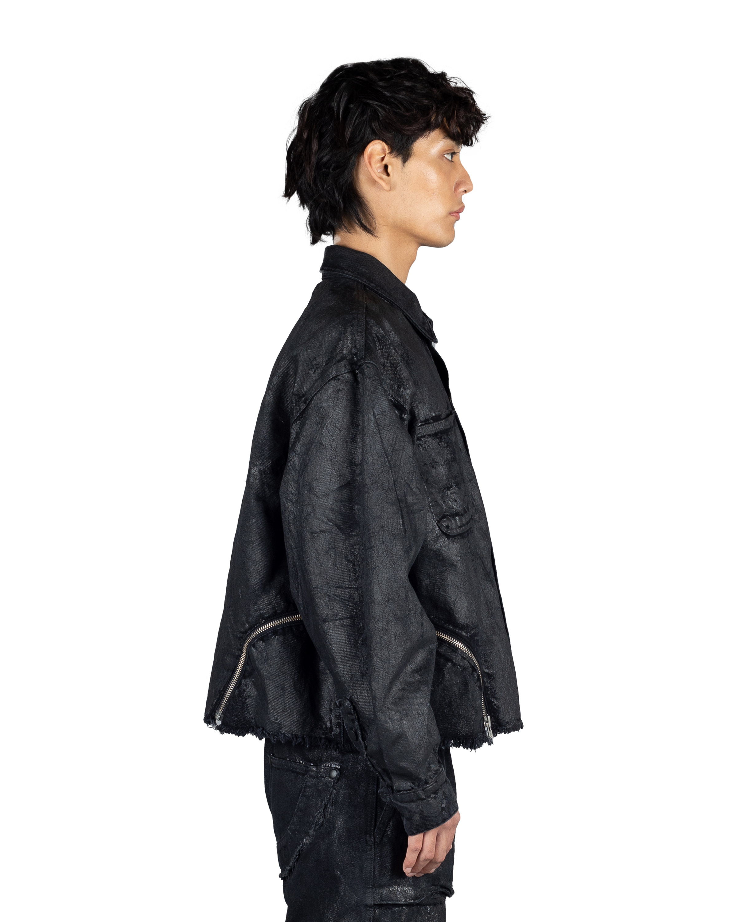 【Raucohouse】Crack washed over denim jacket Crack washed over denim jacket - Raucohouse | 60% - Asian